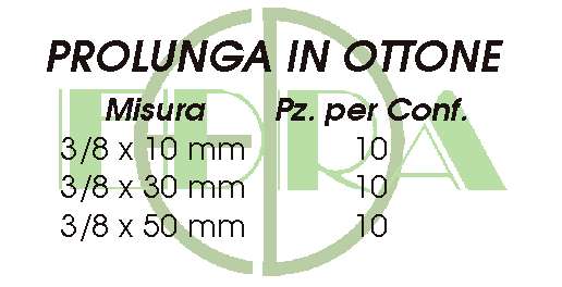 PROL.CROM.MF  3/8 10 mm   