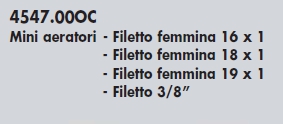 MINI AERATORE F 18X1      