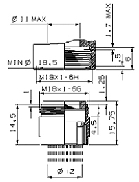 AERATORE AFO 18x1 MASC "A"