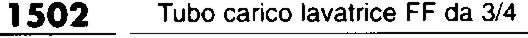 TUBO CARICO LAVATR. 1,00 m