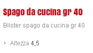 SPAGO GOMIT ALIM GR 40 BLI