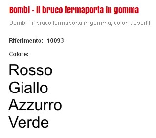 FERMAPORTA BRUCO GOMMA BLI