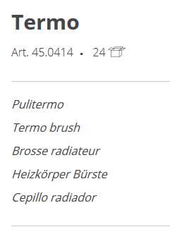 SCOVOLO PULITERMO RICCIOLO