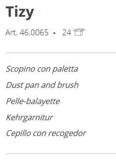 SCOPINO C/PALET TIZY 14 CM