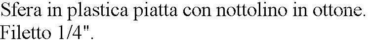 SFERA PLAS PIATTA diametro 90 F1/4