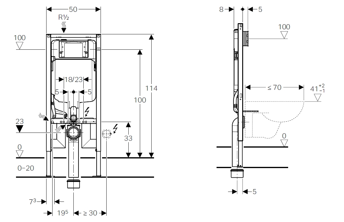 DUOFIX ITALIA SIGMA8 X WC 