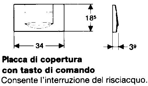 PLACCA BIANCA 1 COMANDO   
