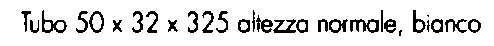 TUBO SCAR 50x40x325 BIANCO
