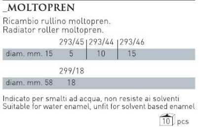 RULLO EXT/FINE 20 cm S.299