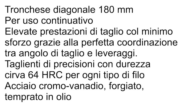 TRONCH DIAGON diametro  2.2 MM 180