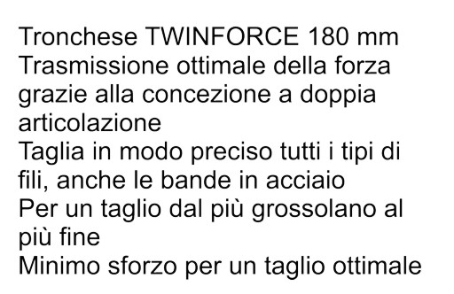 TRONCH TWINFORCE diametro  3 MM180