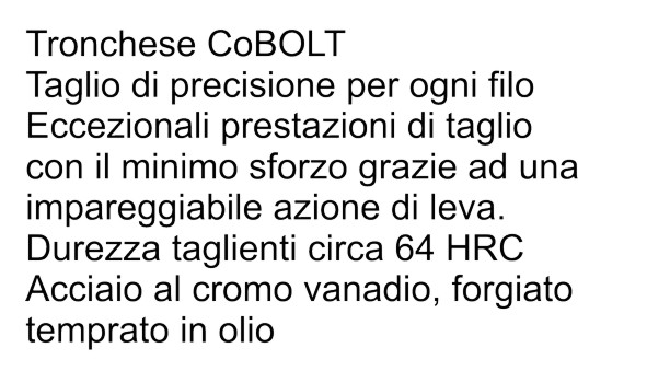 TRONCH COBOLT diametro 3.6   MM200