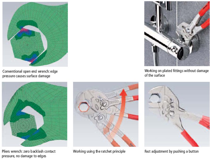 PINZA CHIAVE B/LISC MM 180