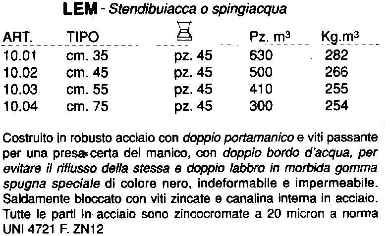 STENDIBOIACCA 45cm C/SPUGN