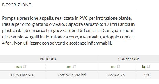 POMPA JIMMY C/LANCIA 12 LT