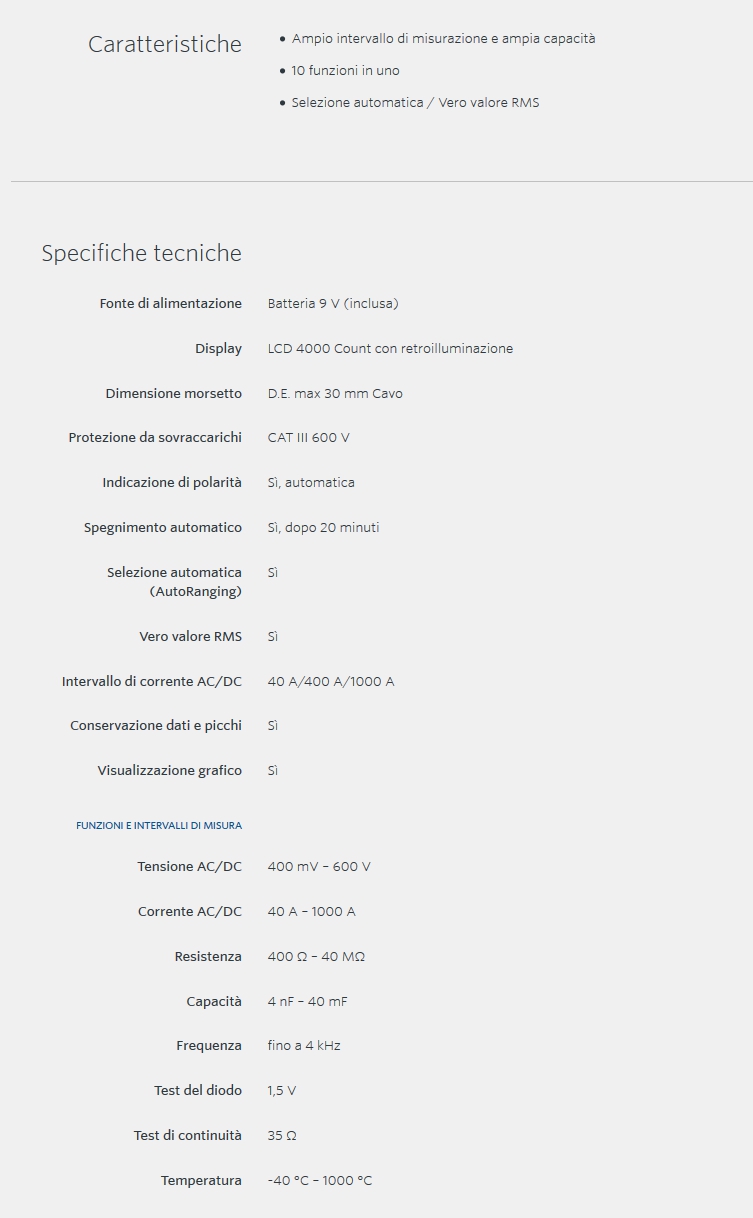 PINZA AMPEROM.DIGIT CM-100