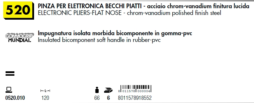 PINZ ELET BEC PIATTI 120  