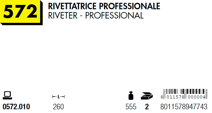 RIVETTATRICE PROFESSIONALE