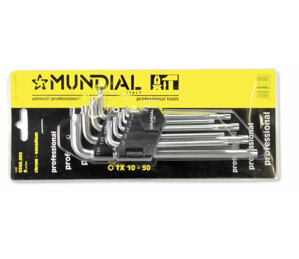 SERIE 9 CHIAVI TORX C.FORO