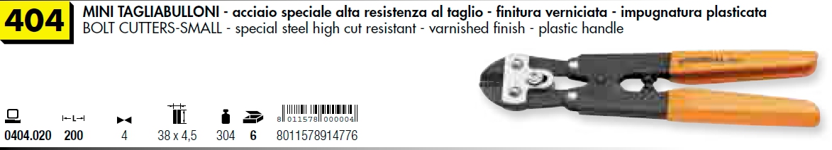 MINI TAGLIA BULLONI mm.200