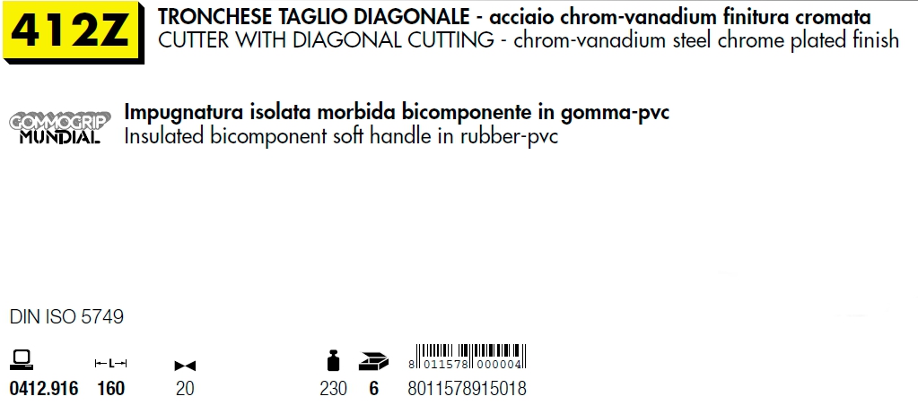 412Z TRONCH T.D.BIC.mm.165