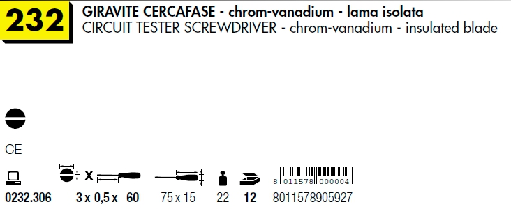 GIRAVITE CERCAFASE 3X60   