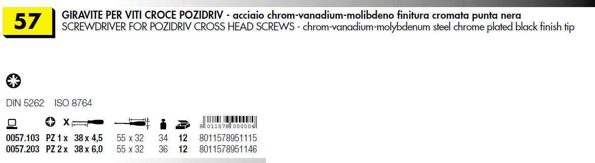 GIRAVITE NANO CROCE PZ1x38