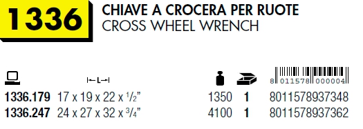 CHIAVE CROCER.17X19X22X1/2