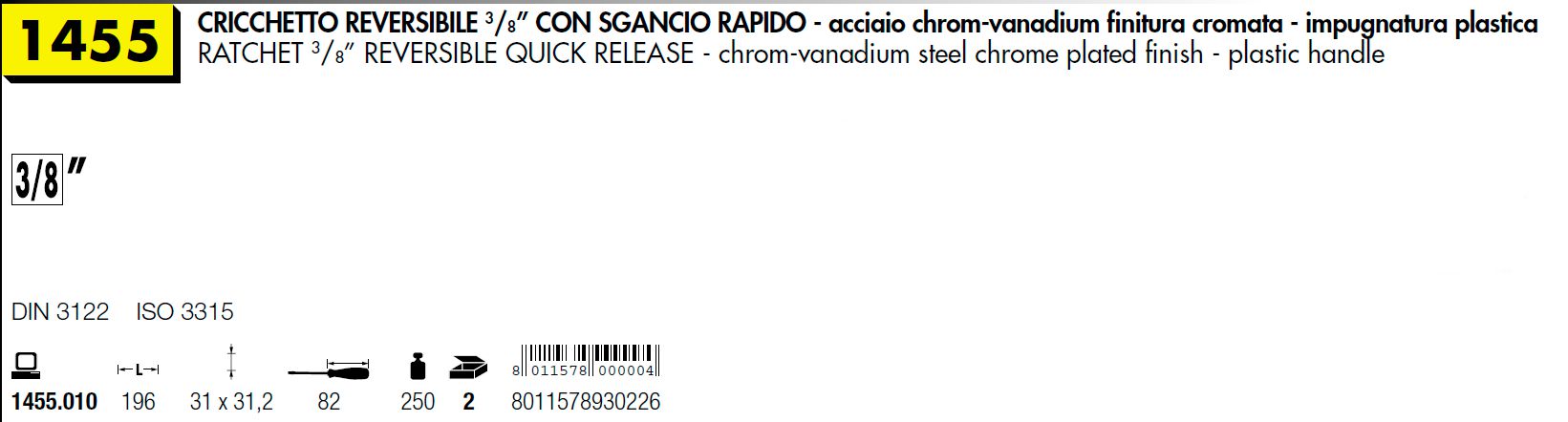 CRICCH REV 3/8 C/SGAN RAPI