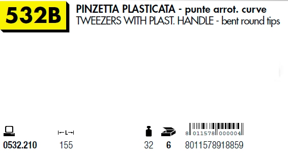 532/B PINZETTA PLAST.R155 