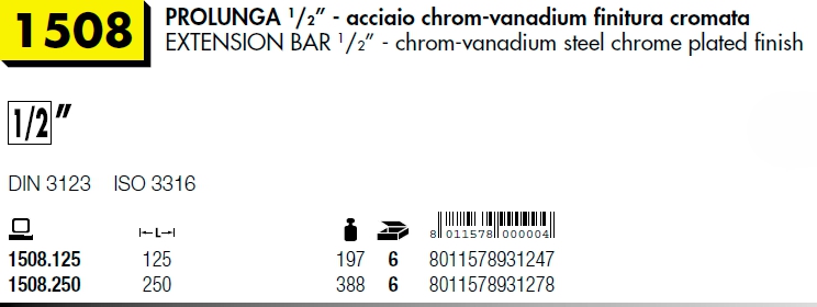 PROLUNGA 1/2 125 MM       