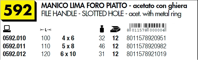 MANICO LIMA FORO PIATT 100