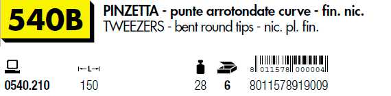 PINZETTA PUNTE ARROTO.CURV