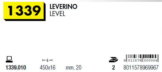 LEVERINO PUNTA PIANA450X16