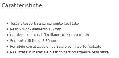 TESTINA CARICA RAP  MACH 3