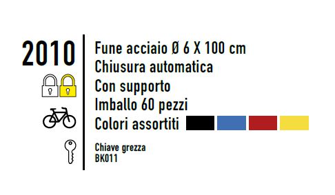 CAVO SPIR 6X100 CON CHIAVE
