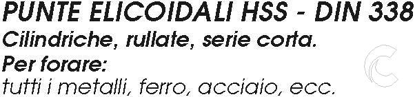 PUNTA ELIC HSS diametro  1        