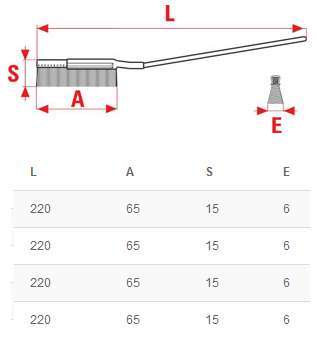 SPAZZOLA SLIM PVC OSBORN  