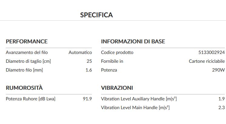 TAGLIABOR RLT2925 diametro 25 290W