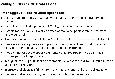 SMERIGLIAT/PULITR GPO 14CE