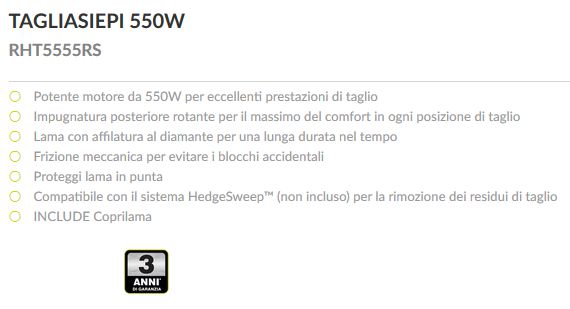 TAGLIASIEP RHT5655RS      