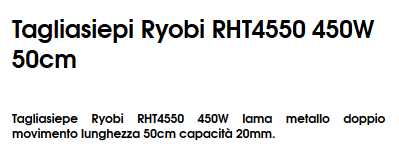 TAGLIASIEP 50CM 450W RHT45