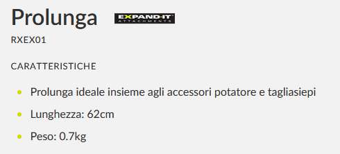 PROLUNGA MULTIFUNZ RXE-X01