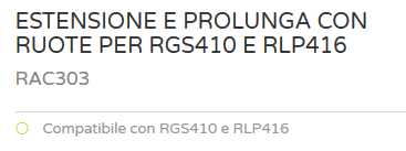 PROLUNGA SAGOMATORE RAC303