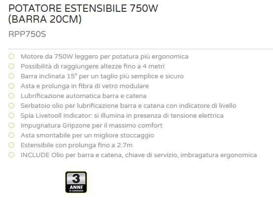 POTATOR ESTEN 750W RPP750S