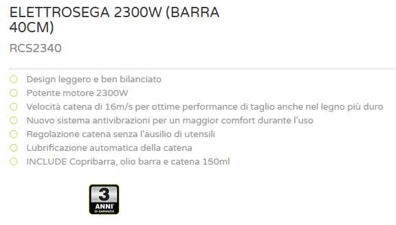 ELETTROSEGA2300W 40RCS2340