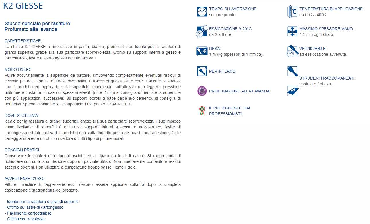 STUCCO PASTA GIESSE 5KG   