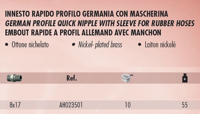 INNESTO RAP. GERMANIA 8X17