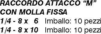 ATTACCO M.1/4 C/MOLFIS 8X6