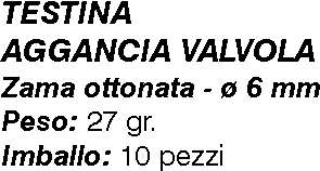 TESTINA X PIST.GONF.25W diametro 6